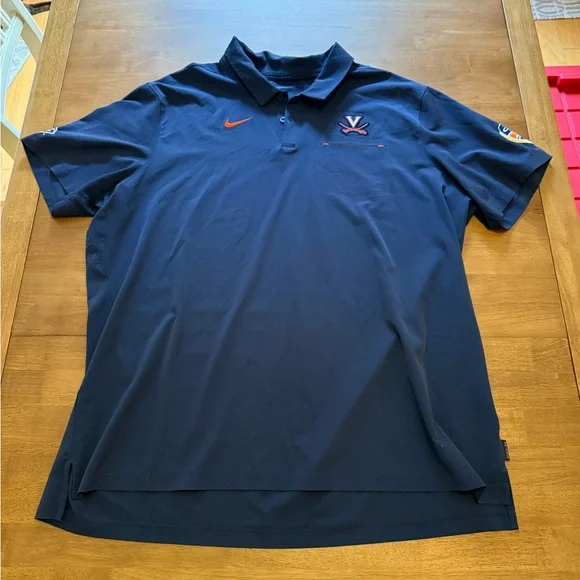UVA Virginia Football Nike Polo Shirt with Orange Bowl and ACC patch size XXL - Picture 2 of 10